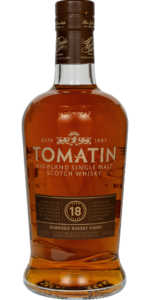 Tomatin 18 years Oloroso Sherry Casks